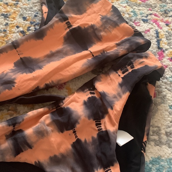 NEW Free People Martha Rey Harper Tie Dye Bikini Top Side tie printed  Small set - Picture 4 of 7